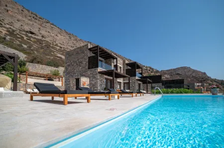 pool with mountain view