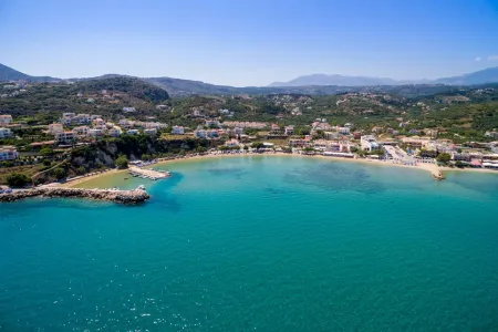 aerial view of beach