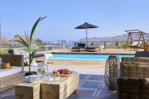 Spacieux, luxueux et bien nommé Villa Casa Blue, Vista Golfe Agia Pelagia