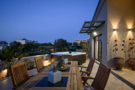  dining area at night