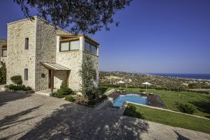 Aussicht aufs Meer in der Luxusvilla Armonia -Rethymnon