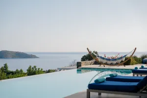 Elounda Villa One  pool view