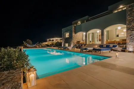  villa at night