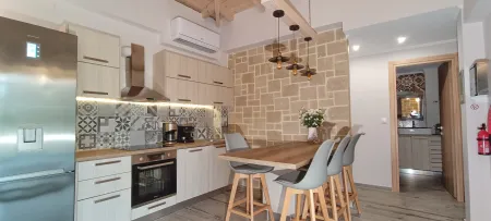   kitchen and dining area