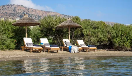  sunbeds on the beach