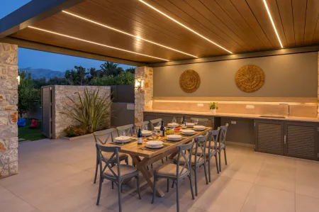   Dining area by night