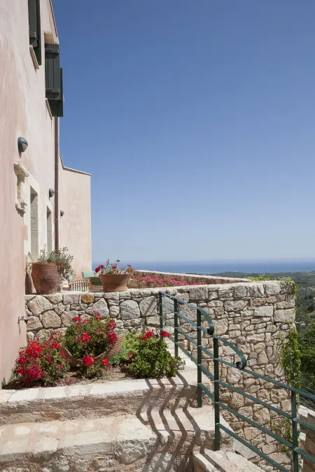  flowers at balcony