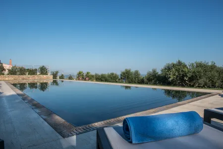 blue sky and pool