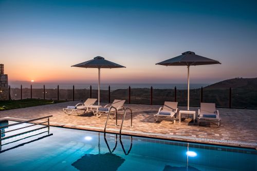 umbrellas at pool