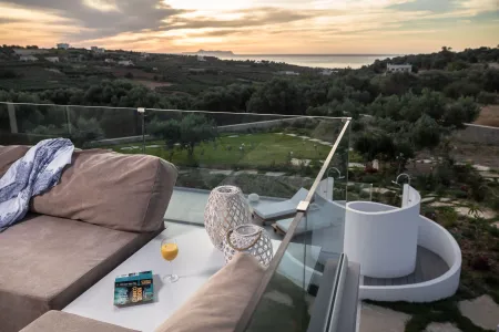 glass walls balcony