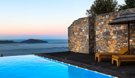 Black Pearl Villa in Elounda with magical sea views